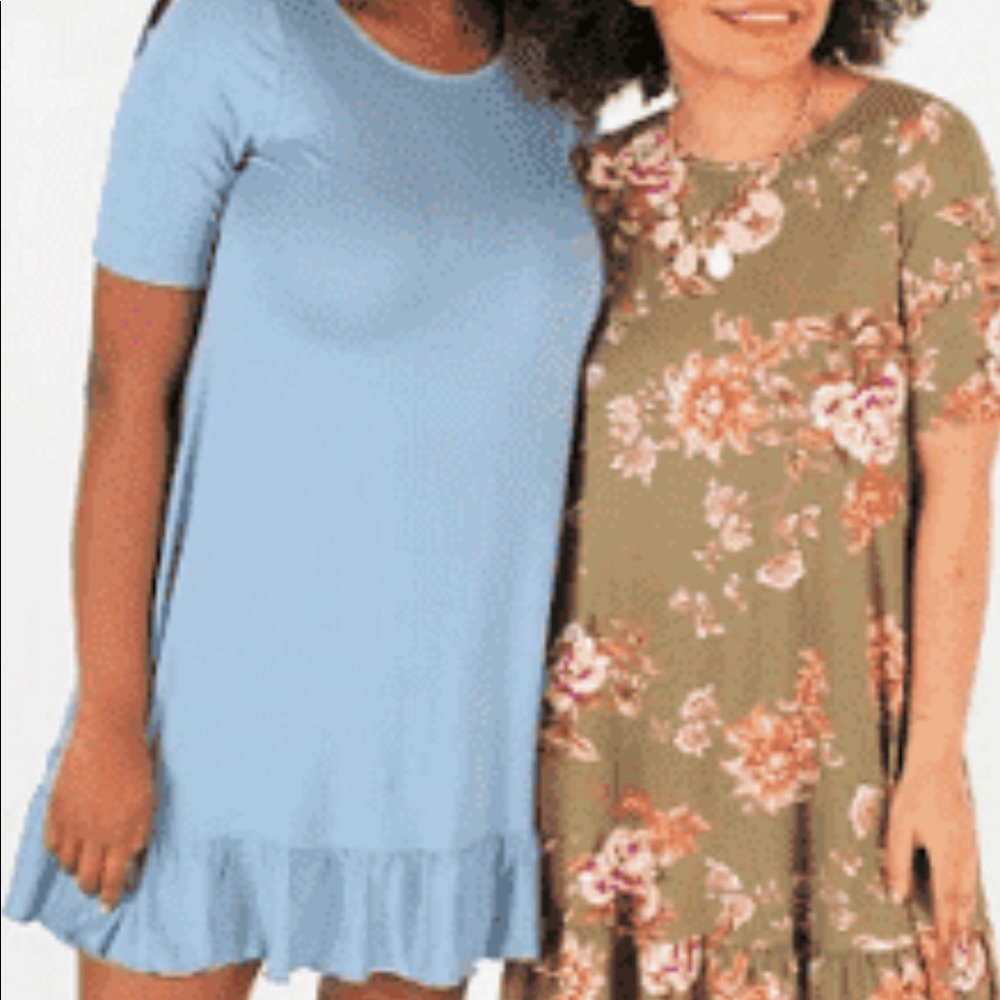 Ruffle hem dress